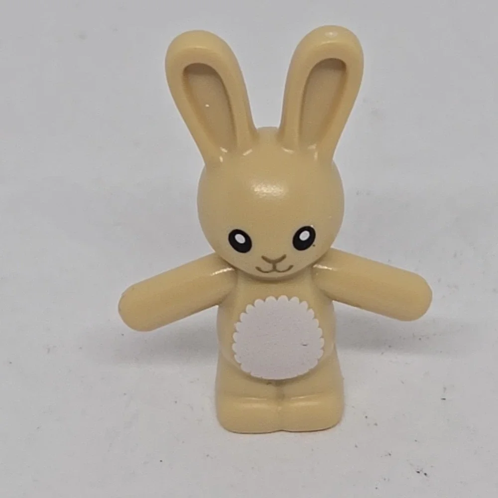 Lego Minifigure Animal Standing Tan Rabbit Bunny Loose Figurine 18852pb01